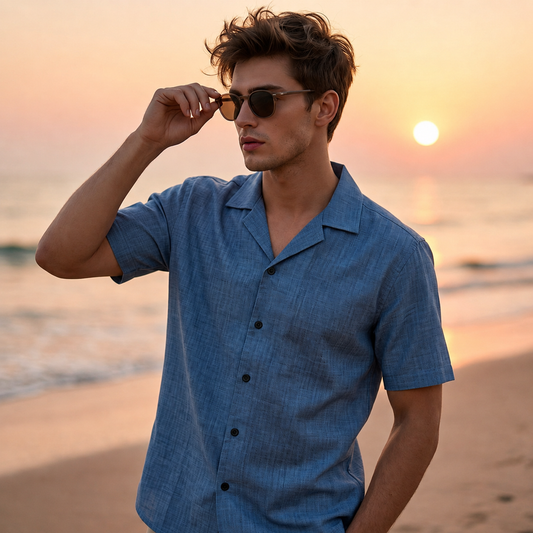 Men's Irish linen boxy fit shirts