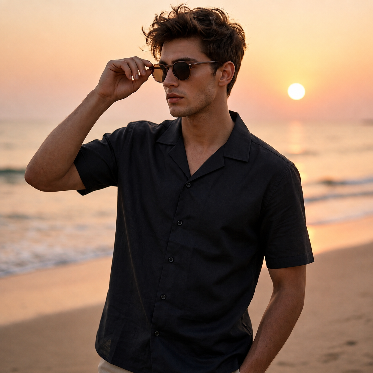 Men's Irish linen boxy fit shirts