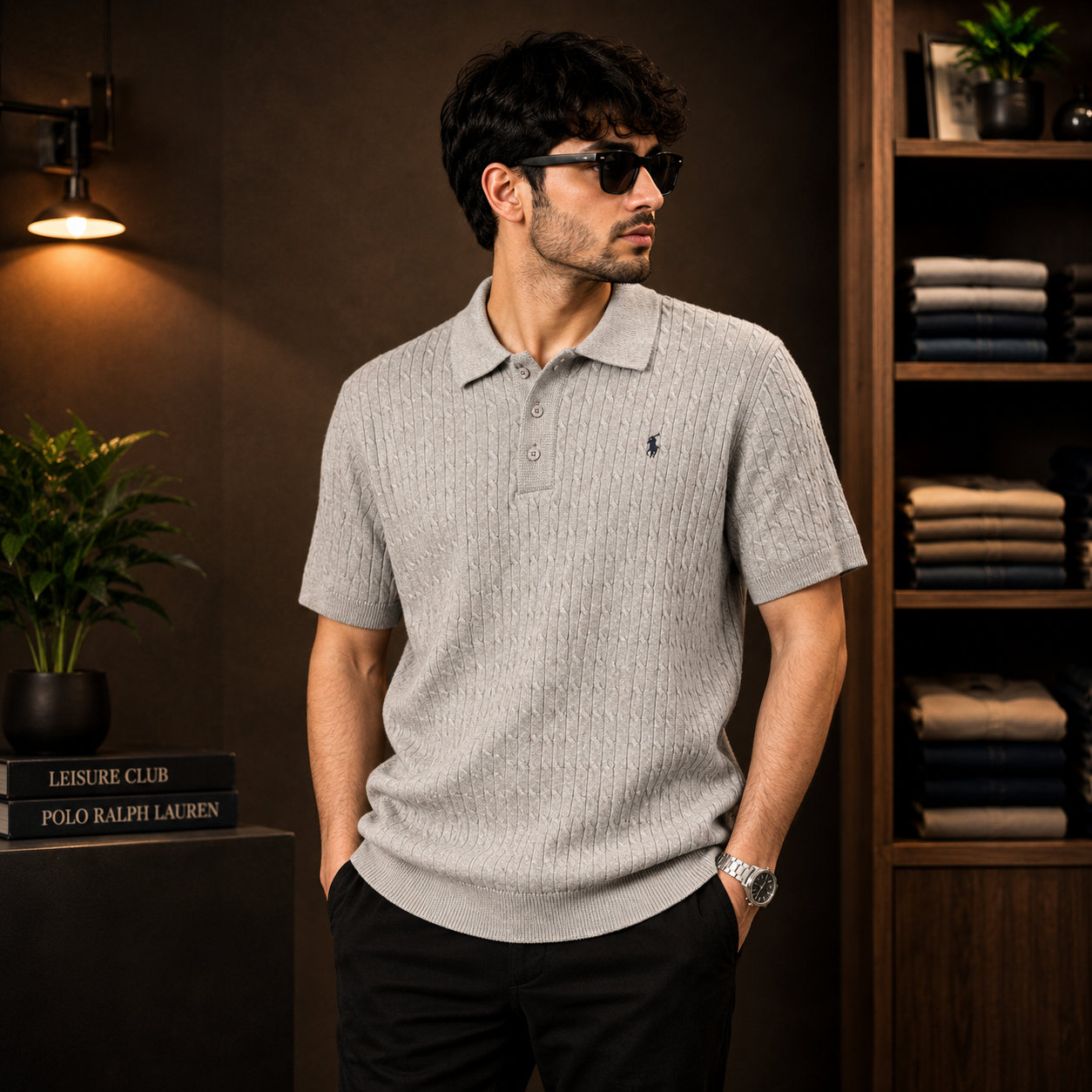 Knitted Polo Shirt