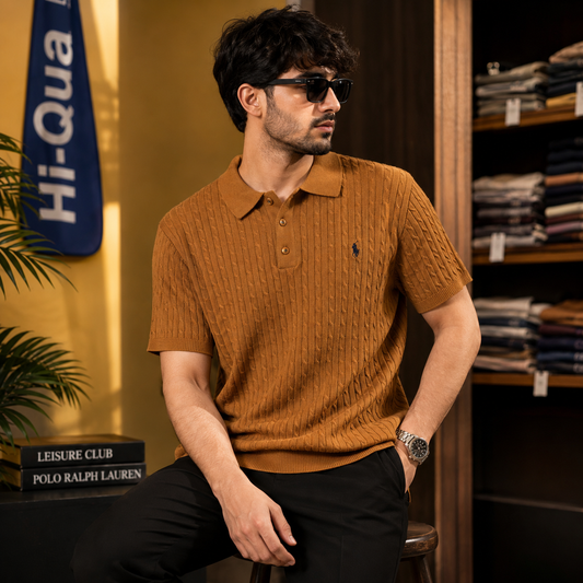 Knitted Polo Shirt