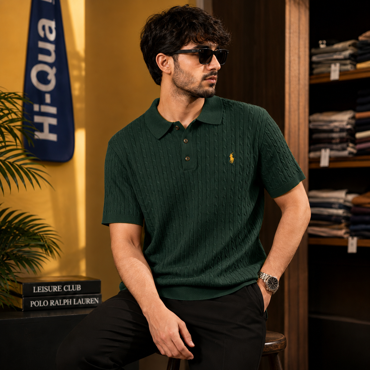 Knitted Polo Shirt